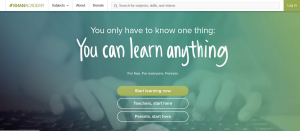 KhanAcademy tarjoaa vapaasti verkossa runsaasti erilaisia itseopiskelumateriaaleja